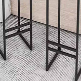 HYQHYX Chaise de Cuisine Industriel Tabourets Hauts en Velours Cadre en Métal Tabouret de comptoir pour Maison Facile à Monter 75cm (Color : Black-C, Size : 55CM)
