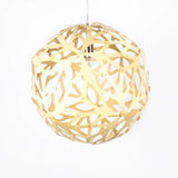 Suspension Boule Wooden Bois Naturel En Mdf Ajouré