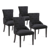 Chaise de Salle à Manger - Lot de 2/4, Couleurs au Choix - Design Retro, Revêtement Tissu, Pied en Bois - Fauteuil, Cuisine,Salon
