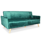 Menzzo Jobar Canapés, Velours, Vert, 197