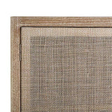 Tousmesmeubles Vaisselier 2 Portes Bois cérusé - Trend - L 100 x l 40 x H 165 - Neuf