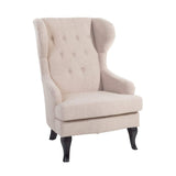 Fauteuil en Tissu - Fauteuil tapissé Beige - Alta