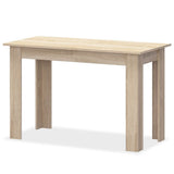 Tidyard 3 pcs Mobilier de Salle à Manger | Table a Manger | Mobilier de Cuisine | Table de Cuisine avec 1 Table et 2 Bancs Aggloméré Chêne