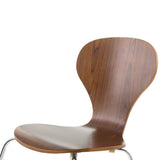 Beliani Chaise de Salle à Manger - siège Design Couleur Bois - Queens