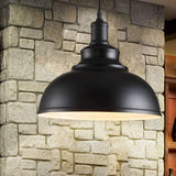 2 pack Suspension Vintage Lustre Abat-jour Noir, Industriel Luminaire en Métal 29cm E27 éclairage Lampe de Plafond