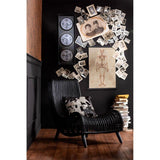 Paris Prix - Fauteuil Design rotin 100cm Noir