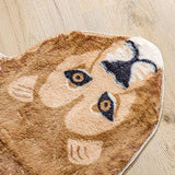 POHOVE Tapis imprimé léopard/lions/tigre, imitation fourrure - Pour décorer une chambre d'enfant, une salle de jeux sur le thème de la jungle