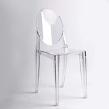 Lot de 4 Clair chaises Inspiré Ghost Victoria Salle à Manger Transparent Moderne