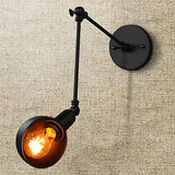 Fuloon Rétro Industriel Créatif Applique de Bras Long Angle Ajustable Finition de Fer LOFT Style Vintage