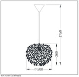 Lucide GOOSY SOFT - Suspension - Ø 50 cm - Blanc