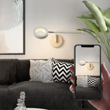 Applique Murale LED moderne 2 bras longs réglables rotatifs Lampe de Murale de chambre à coucher Bras oscillant en métal rétractable Lampe de chevet Lampe de lecture murale Wall lamp blanche