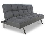 PEGANE Canapé de lit Coloris Gris - H 80 x P 57 x L 180 cm