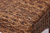Mendler Lot de 2 chaises M45, Banane tressée, 47x54x93cn, Pieds Marrons