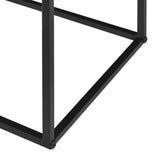 [en.casa] Set de 4 Tables Basses de Salon en Métal Style Industriel avec Étagère de Rangement 4 x 45 x 45 x 45 cm Noir et Gris