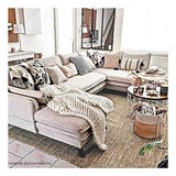 Decoweb Tapis Naturel Bohème 100% Jute - Naturel (120 x 170 cm)