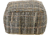 korb.outlet Stoffhocker/Cubes tissé à la Main Coton Blanc 55 x 55 x 35 cm-Assortiment de Couleur