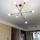 Hobaca® Nordic E27 Postmodern Simple Molécule d'Or, suspension moderne LED