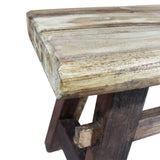 vidaXL Banc Bois de Récupération Massif Entrée Cuisine Tabouret Banquette