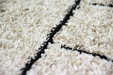Mérinos Tapis Designer Salon Tapis modèle marocain Beige Größe 200 x 290 cm
