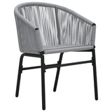 vidaXL 2X Chaises de Jardin Chaises de Terrasse Chaises de Patio Chaises d'Extérieur Sièges d'Extérieur Meuble de Jardin Anthracite Rotin PE