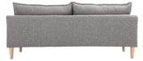 Miliboo Canapé Design 3 Places en Tissu Gris Kate