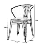 Tabouret de bar bois massif tabouret haut cuisine salle à manger chaise dossier chaise haute loisirs siège rétro table ronde rétro design industriel (Couleur : NOIR)