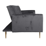 SKLUM Canapé-lit 3 Places en Velours Jehrd Gris Graphite - (Plus de Couleurs)