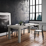 MOBILI FIVER, Table Extensible Cuisine, Iacopo, Chêne Naturel, 140 x 90 x 77 cm, Mélaminé, Made in Italy