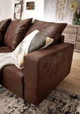 MASSIVMOEBEL24.DE Canapé d'angle (Marron) - Inspiration Vintage - Maia