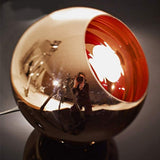SYYSIGT Lustre moderne Salle à manger Lampe suspension, 3 lumières E27 Lampe suspendue, Cuivre rouge Gals Susts Pendentif à bille for restaurant, café, bar