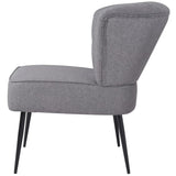 vidaXL Chaise de Cocktail Chaise pour Salon Séjour Bureau Fauteuil Gris Clair