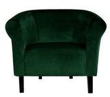 Fortisline Fauteuil Crapaud Monaco Velvet en veloures Vert Emeraude sièges Salon Bistro café W364_23