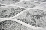 Mérinos Tapis Design en Laine Style marocain Gris crème Größe 160x230 cm