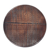 IKAYAA Tabouret Bar Industriel | Bois de Pin Naturel et Métal | Marron Rustique et Noir| Hauteur Réglable | Tabouret Haut pour Salon, Salle à Manger, Cuisine