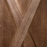 HOMCOM Paravent intérieur 4 Panneaux 182 x 170 cm Style campagnard Chic - séparateur de pièce avec croisillons - Bois de Paulownia Noyer