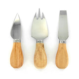 BISTROT KA1634 Planche A Fromage Bois ET Verre ET X3 USTENSILE Coloris ALEATOIRE, Marron, 25,4 x 25,4 x 2,6 cm