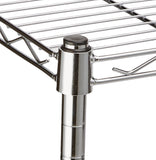 AmazonBasics Étagère 3 niveaux à roulettes - Chrome