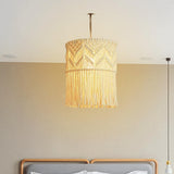 LOVIVER Abat-Jour en Macramé Naturel Suspendu Couvercle de Lumière Plafonniers Lustre MontageTtissé Boho pour Restaurant Salon Maison Café