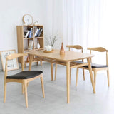 BYTGK Chaise de salle à manger Tulip avec pieds rembourrés en bois massif naturel et design contemporain (Color : GREEN)