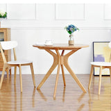 Table D'appoint En Bois Massif, Bloc De Construction Tribal En Bois Massif, Table À Manger Ronde, Petit Appartement Simple, Table Ronde Moderne, Table De Négociation Pour Les Loisirs (taille: 75 * 90c
