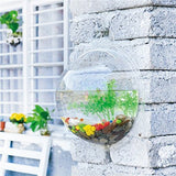 Cosanter Transparent Pots de Fleur en Acrylique Créatif Pots à Suspendre Multifonctions Aquarium pour Plantes Fleurs Poisson