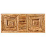tidyard Table à Écrire Bois | Table de Bureau | Table Informatique Style Industriel en Bois de Manguier Massif 118 x 50 x 75 cm