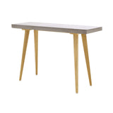 Maisonetstyles Console 115 cm en béton Clair et chêne