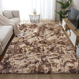 Aujelly Tapis shaggy, surface douce, douillet et antidérapant, carré, style moderne, décoration d'intérieur, pour salon, chambre à coucher, chambre d'enfant, salon, café, 160 x 200 cm