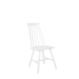 Beliani Lot de 2 chaises Blanches en Bois Burbank