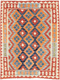 Nain Trading Kilim Tapis afghan oriental 195 x 144 cm Rouge tissé à la main Afghanistan