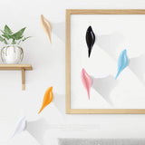 Baffect Patère mural multifonctions en résine motif oiseaux pour suspendre manteaux, serviettes, chapeaux, sacs (lot de 3), Résine, bois, 10*4.5*7