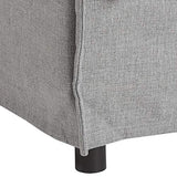 iDiffusion Canapé 3 Places Odilon - Tissu - Gris Clair