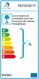 Lucide BISTRO - Suspension - Ø 32 cm - Cuivre