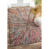 UN AMOUR DE TAPIS 160x230 Tapis Salon Moderne Design Ethnique Poils Ras - Grand Tapis Salon Scandinave Berbere - Tapis Chambre Turquoise - Tapis Multicolore